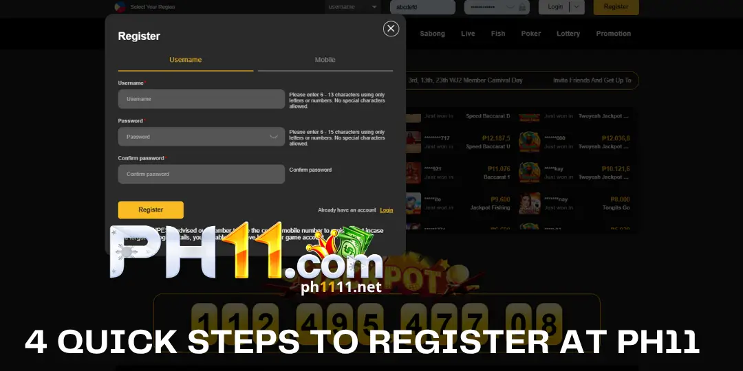 4 Quick Steps to Register at PH11